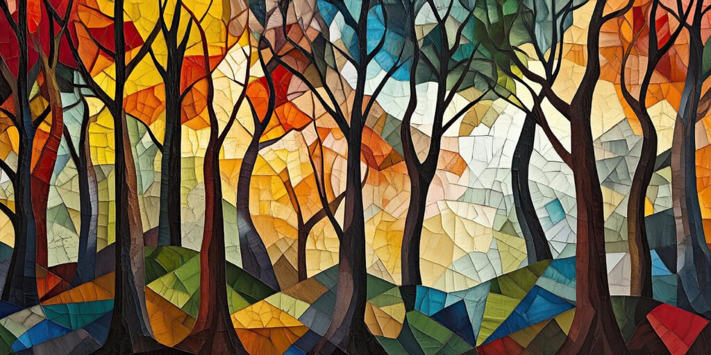 Coloured trees