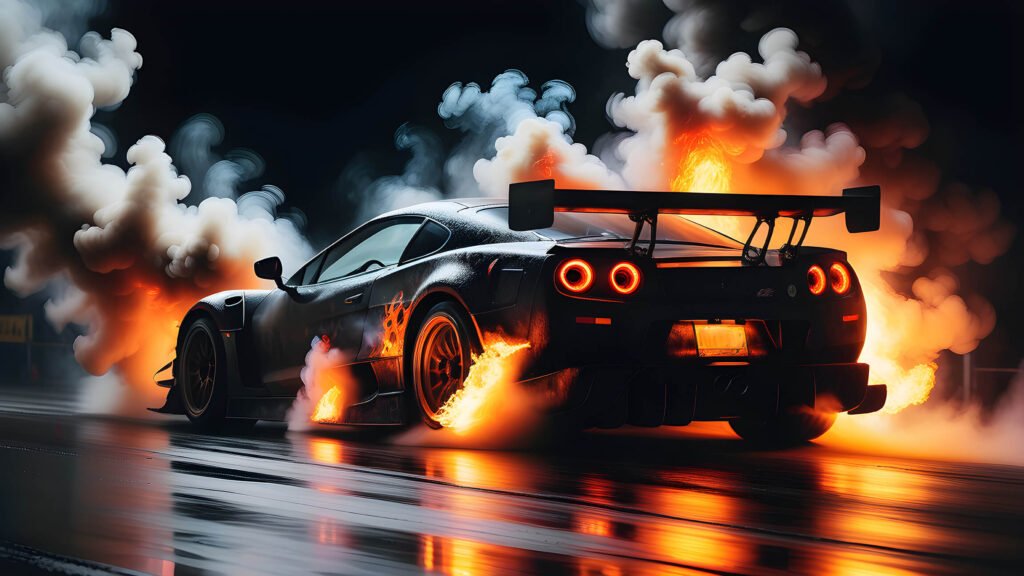 Drifting car