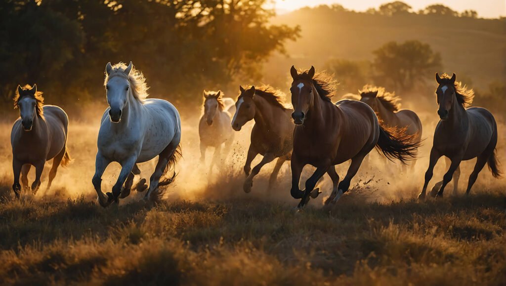 Galloping horses 2
