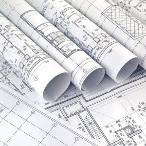 Architectural plans printing for a residential project