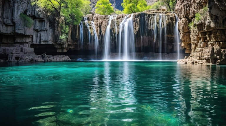 Waterfall lagoon