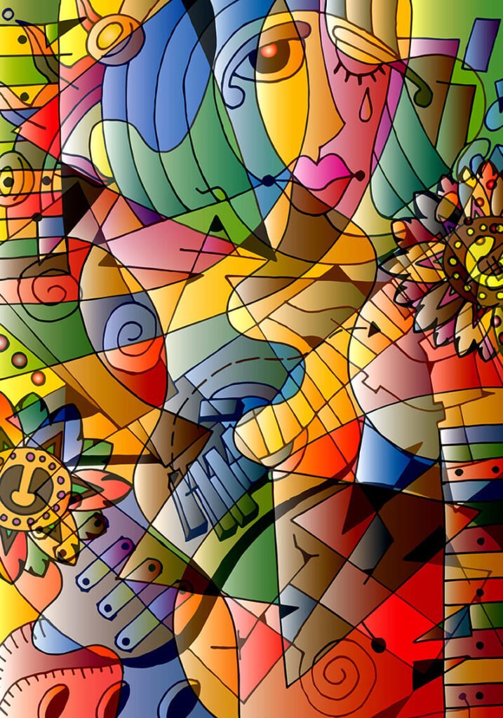 guitar cubism fotobeer style