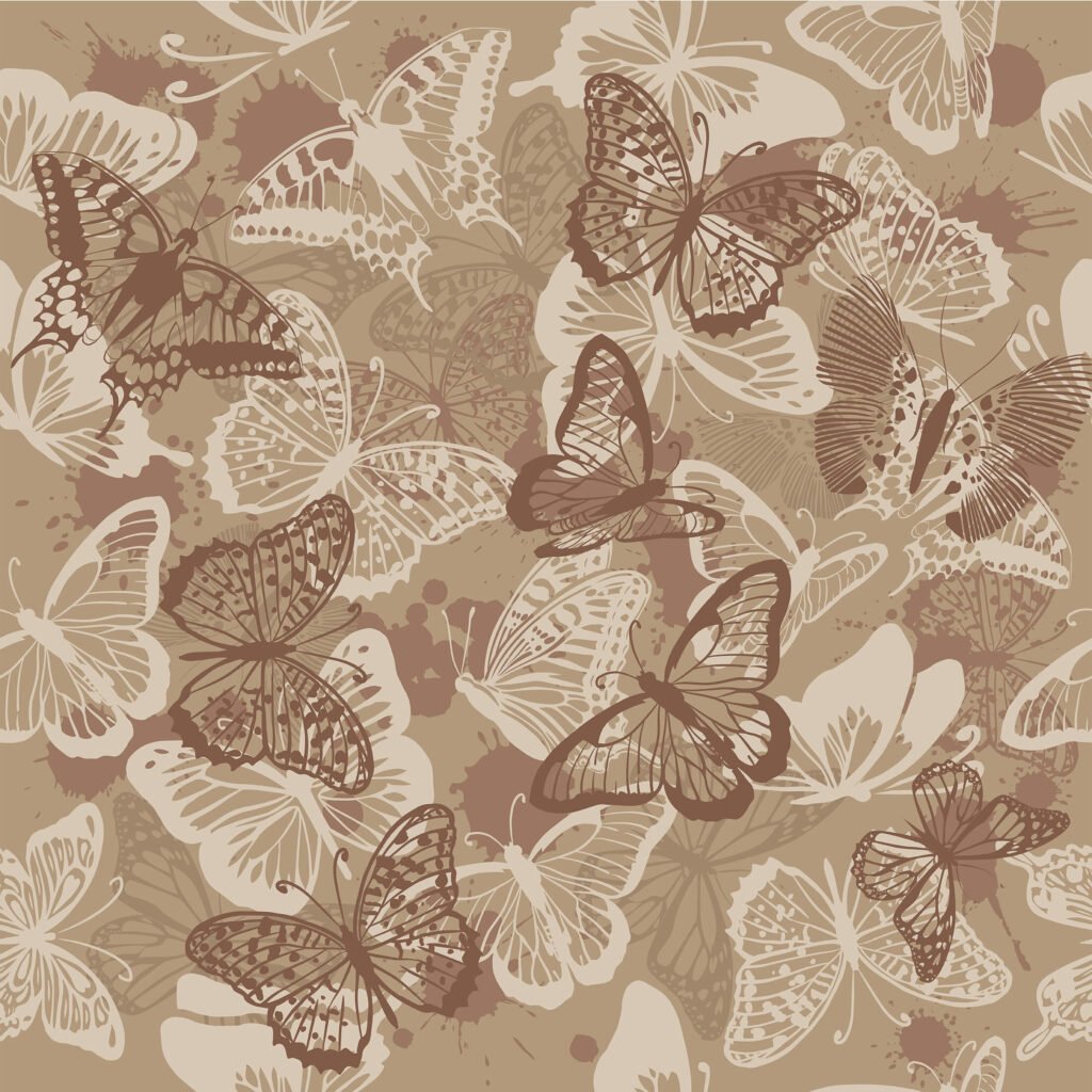 light & dark butterflies