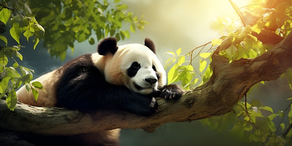 panda on branch