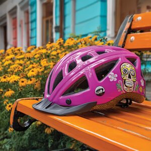Stickers en Vinyle sur Mesure - autocollant sur un casque rose