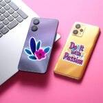 Stickers sur mesure sur un téléphone
