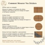 Custom Vinyl Stickers 3 Stickers en Vinyle sur Mesure - comment mesurer vos stickers